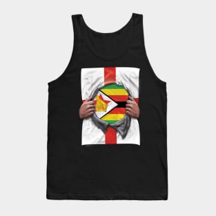 Zimbabwe Flag English Flag Ripped - Gift for Zimbabwean From Zimbabwe Tank Top